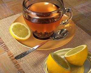 чай с лимоном